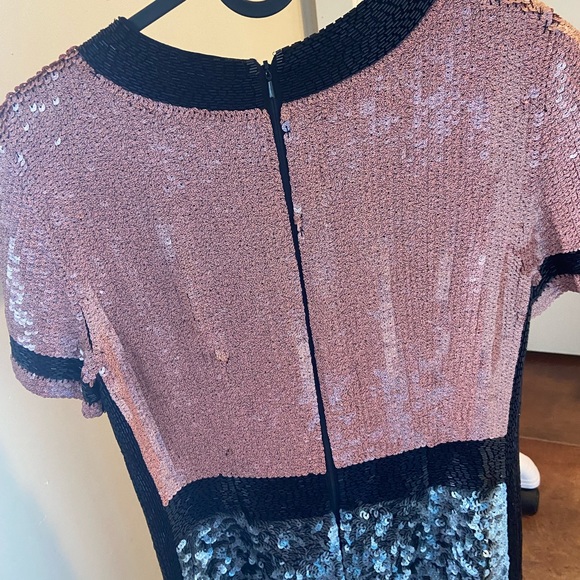 Pink, gray and black French Connection dress - Picture 4 of 4